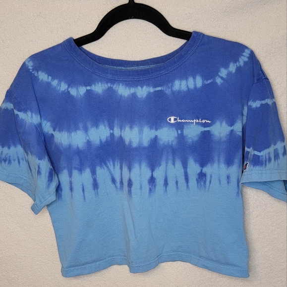 Champion Blue Crop Top - Picture 1 of 4